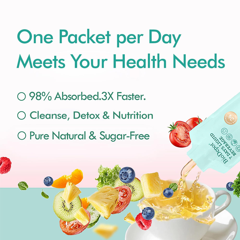 Biodepot smoothie-friendly serving suggestion with the liquid probiotic.