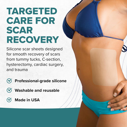 Biodermis Epi-Derm silicone scar sheet features flexible fit that hugs curves discreetly