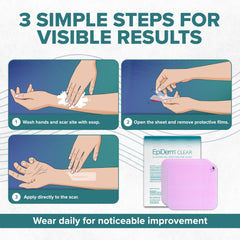 Biodermis Epi-Derm scar sheet is clear and discreet under clothing for easy monitoring