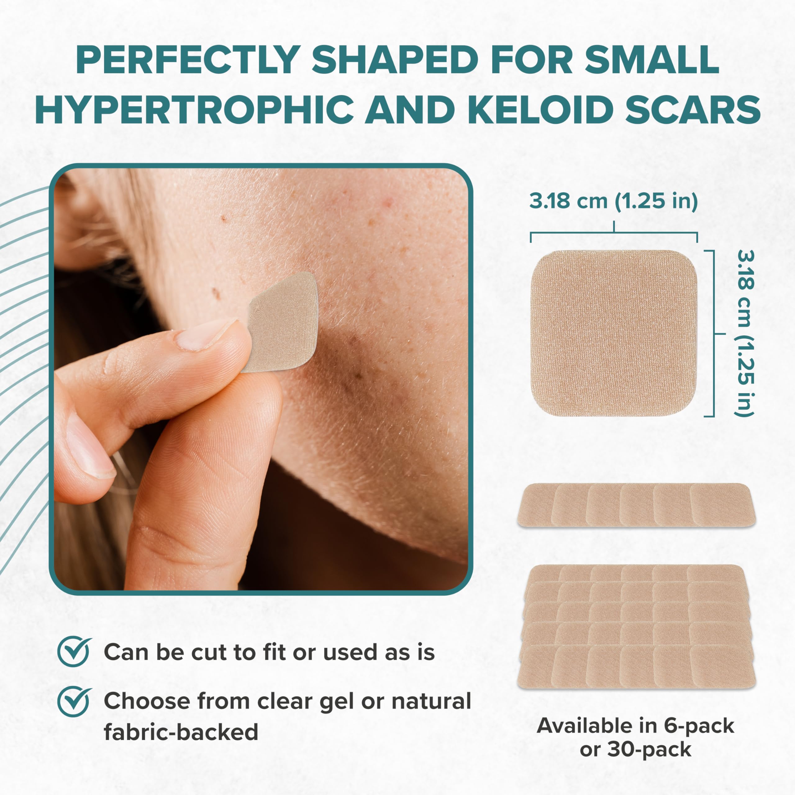 Biodermis Epi-Derm Epi-Tab Squares silicone texture highlighting premium patch.