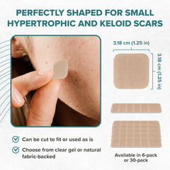 Biodermis Epi-Derm Epi-Tab Squares silicone texture highlighting premium patch.
