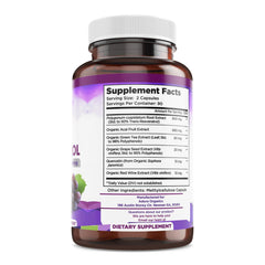 Biodora Resveratrol capsules close-up highlighting convenient daily use