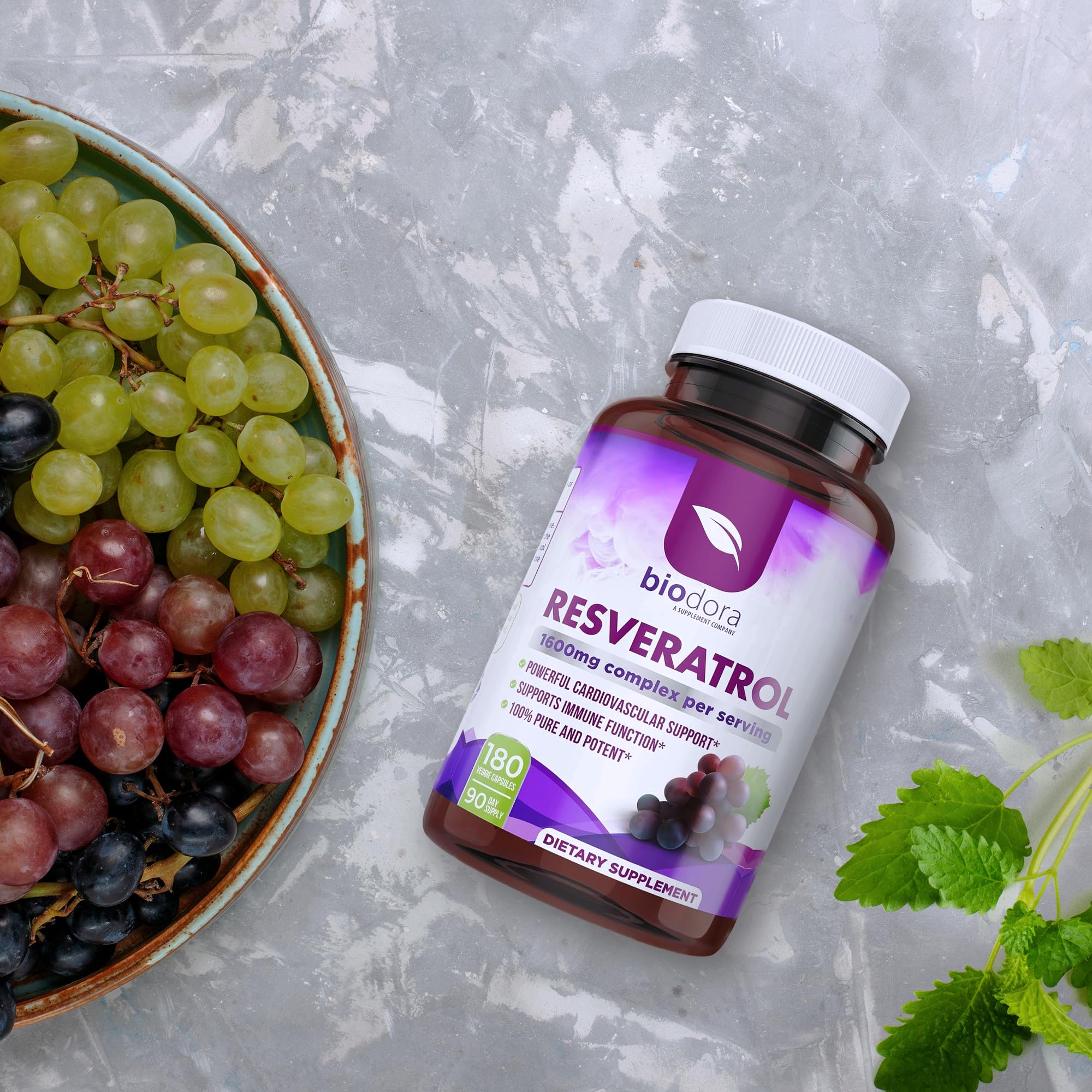 Biodora Resveratrol daily-dose pour into glass showing ease of use