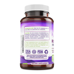 Biodora Resveratrol packaging and label emphasizing quality ingredients