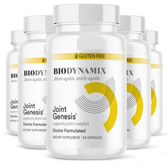 BioDynamix Joint Genesis bottle showing a 30-day supply for mobility