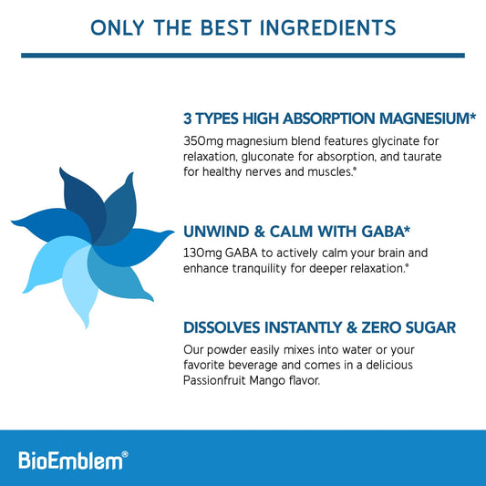 BioEmblem magnesium powder dissolving in water for quick refreshment