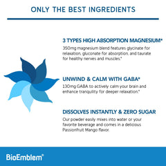 BioEmblem magnesium powder dissolving in water for quick refreshment