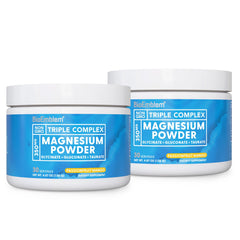 BioEmblem triple magnesium powder in a jar for daily calm