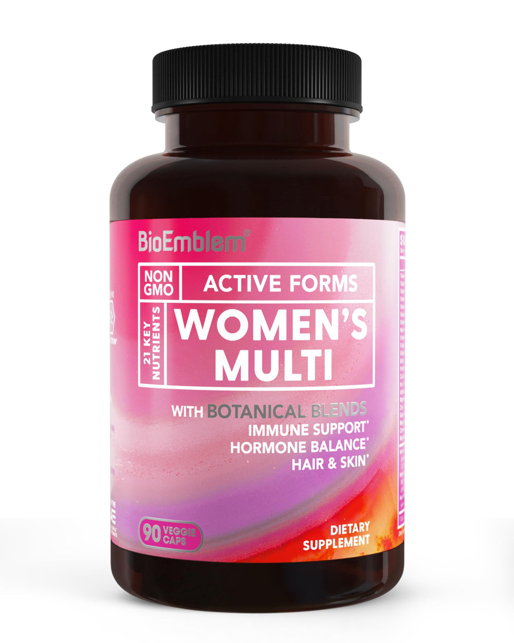 BioEmblem Women's Multivitamin bottle for daily immune and energy support.
