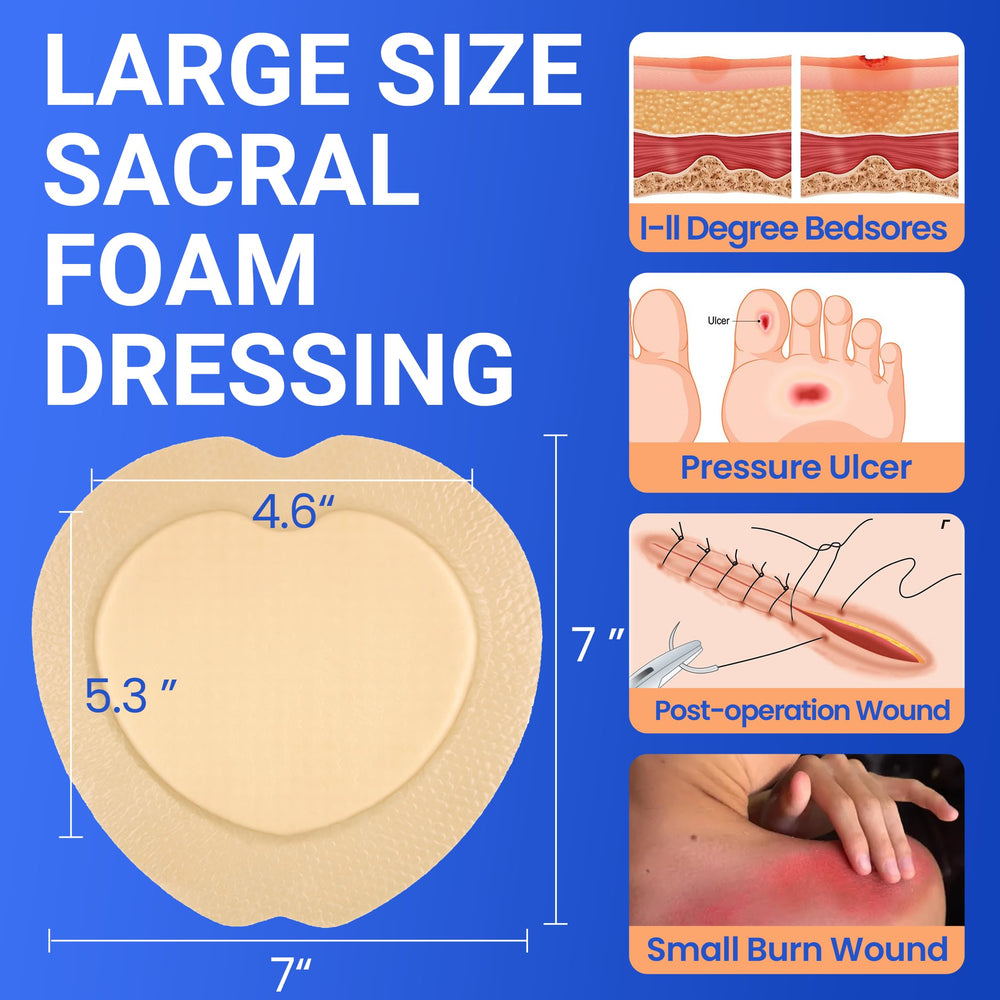 Bioemmalab silicone foam dressing for sensitive skin and comfortable wear.