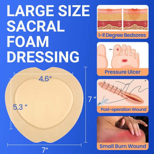 Bioemmalab silicone foam dressing for sensitive skin and comfortable wear.