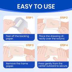 Bioemmalab sterile dressing pads individually packaged for hygienic wound coverage.