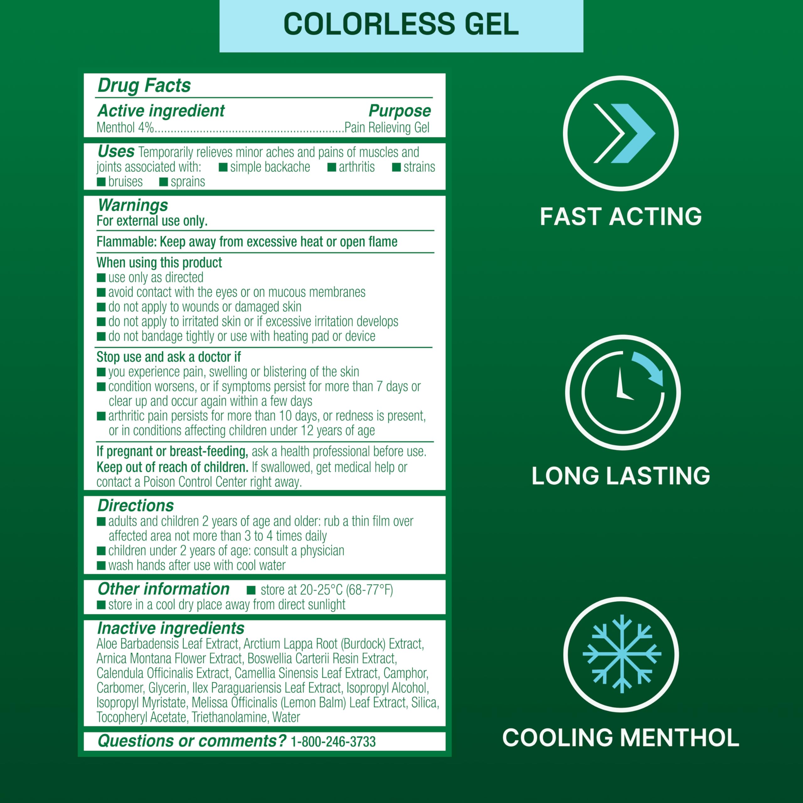Biofreeze gel soothes joints with cooling relief for daily movement.