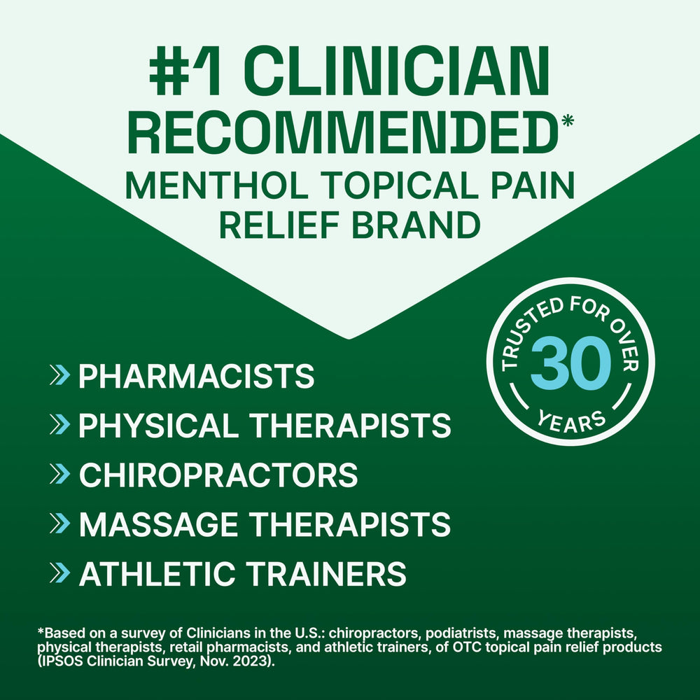 Biofreeze gel for the neck provides cooling, soothing relief.