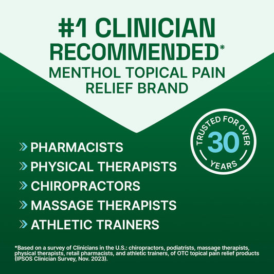 Biofreeze gel for the neck provides cooling, soothing relief.