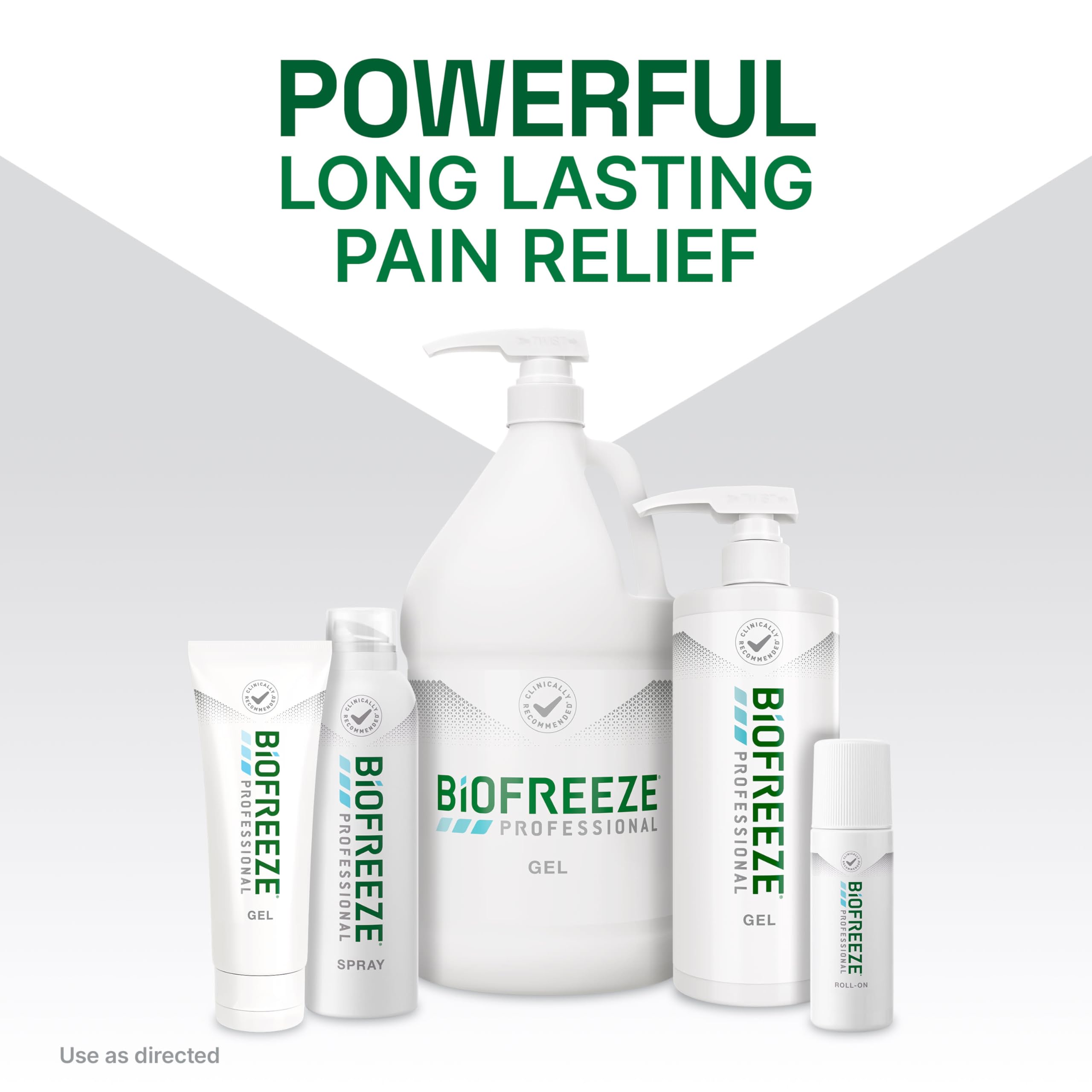 Enhanced menthol formula of Biofreeze Professional Gel for cooling relief.