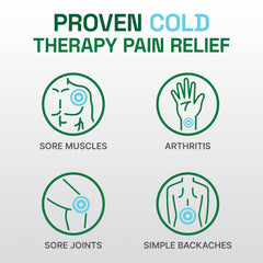 Biofreeze Professional Gel applied to neck for cooling relief.