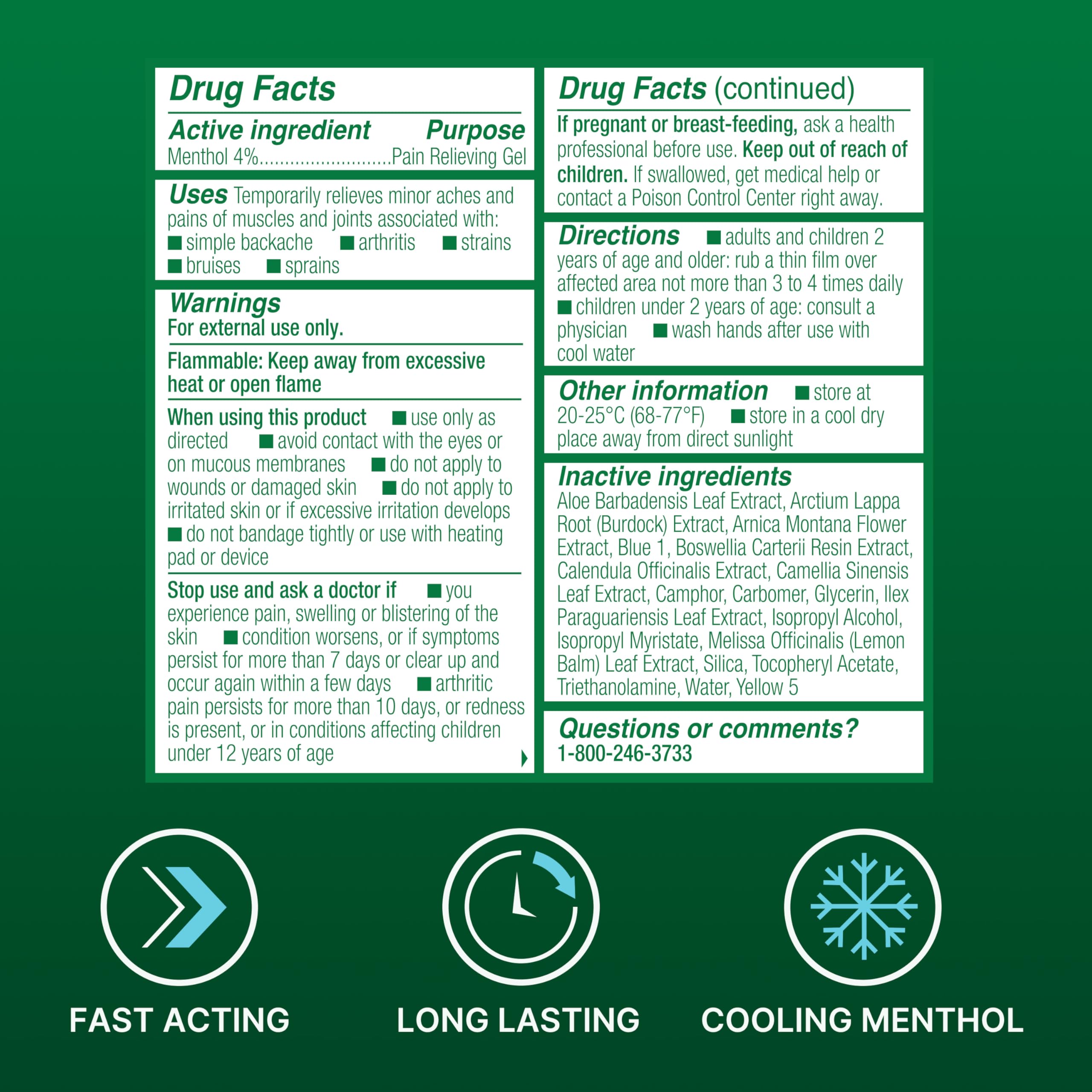Biofreeze Roll-On hip pain therapy delivering targeted cooling