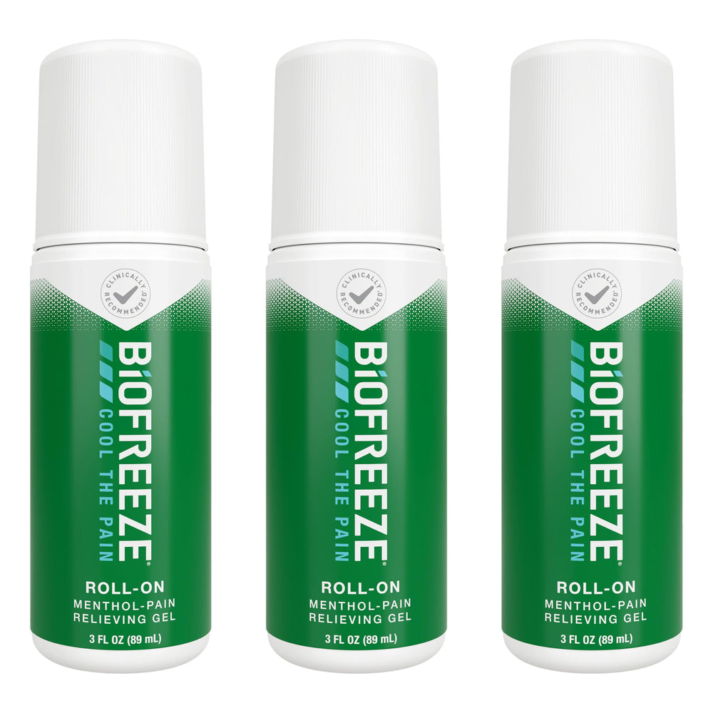 Biofreeze Roll-On knee pain relief providing targeted cooling during activity