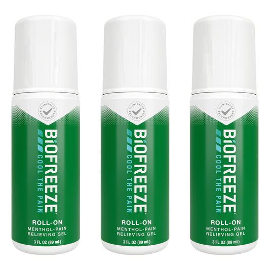 Biofreeze Roll-On knee pain relief providing targeted cooling during activity