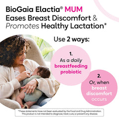 BioGaia Elactia daily-use setup for convenient lactation support.