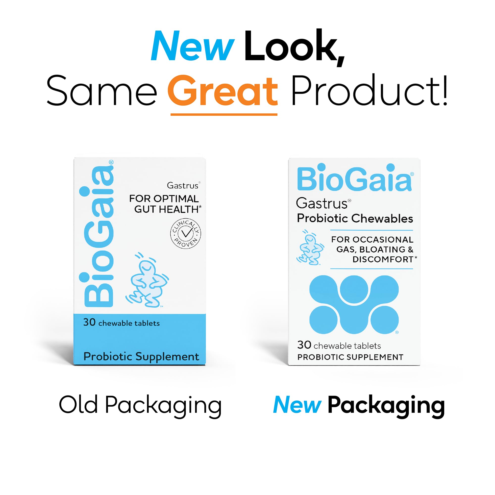 BioGaia Gastrus capsules showcasing dual-strain formula for GI balance
