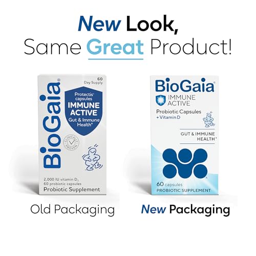 BioGaia Immune Active capsules closeup highlighting easy daily dosage