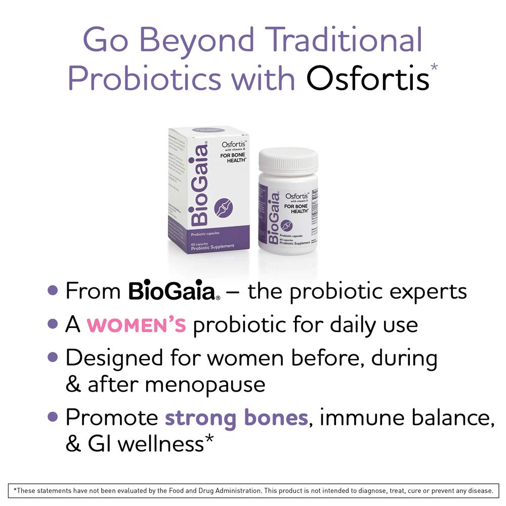 BioGaia Osfortis bone health graphic—illustrates potential support for strong bones
