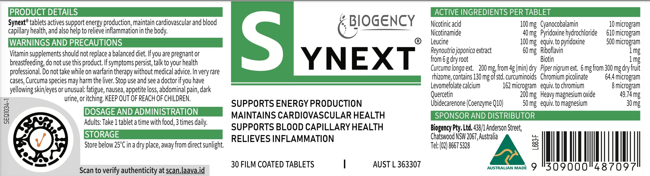 Biogency Synext bottle seals emphasize safety and daily use