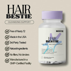 Biohacking Bestie Bamboo extract visual highlights natural ingredient focus.