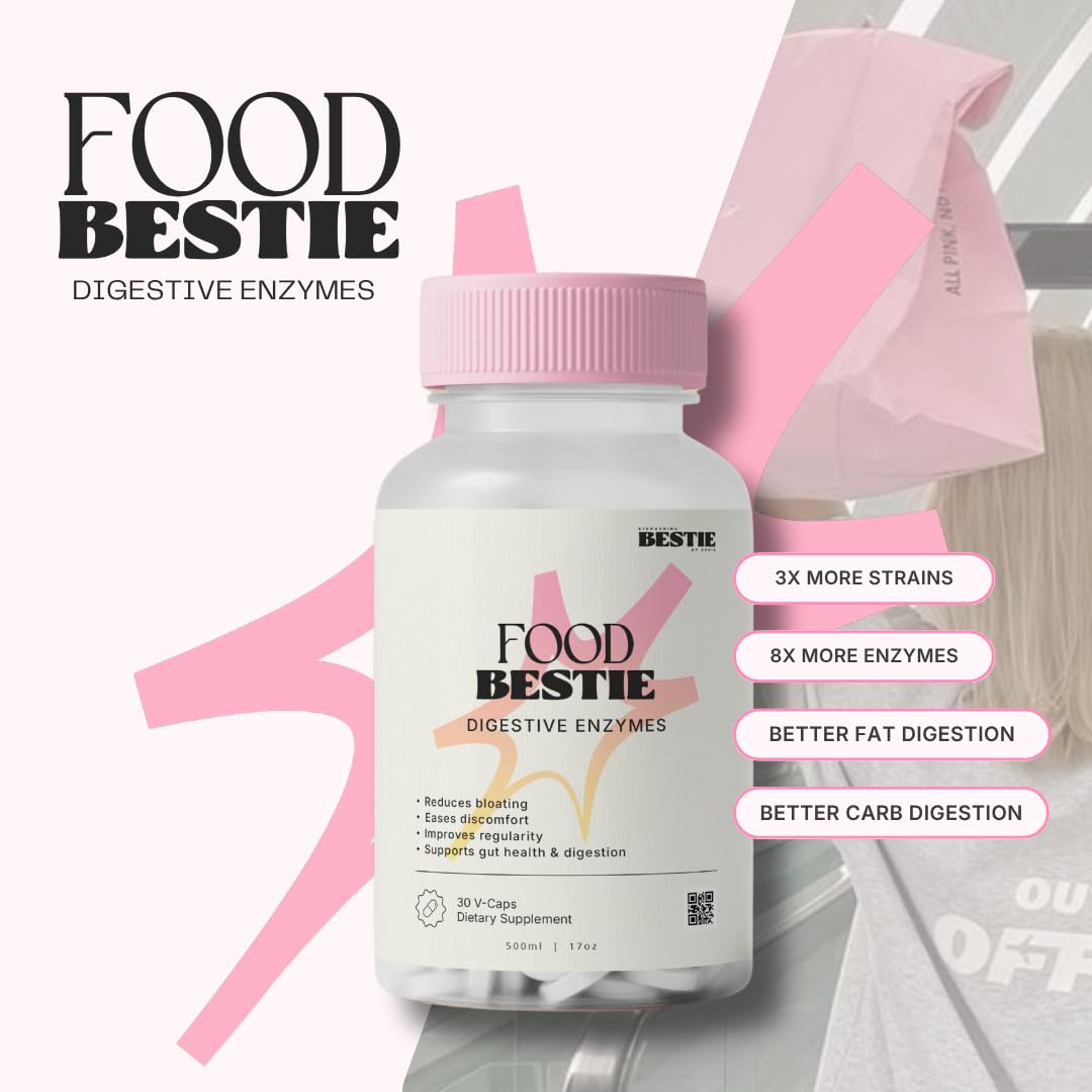 Biohacking Bestie capsules ready for convenient meal-time use.
