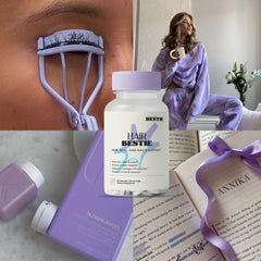 Biohacking Bestie Bamboo extract visual emphasizes collagen-friendly skin and nails support.