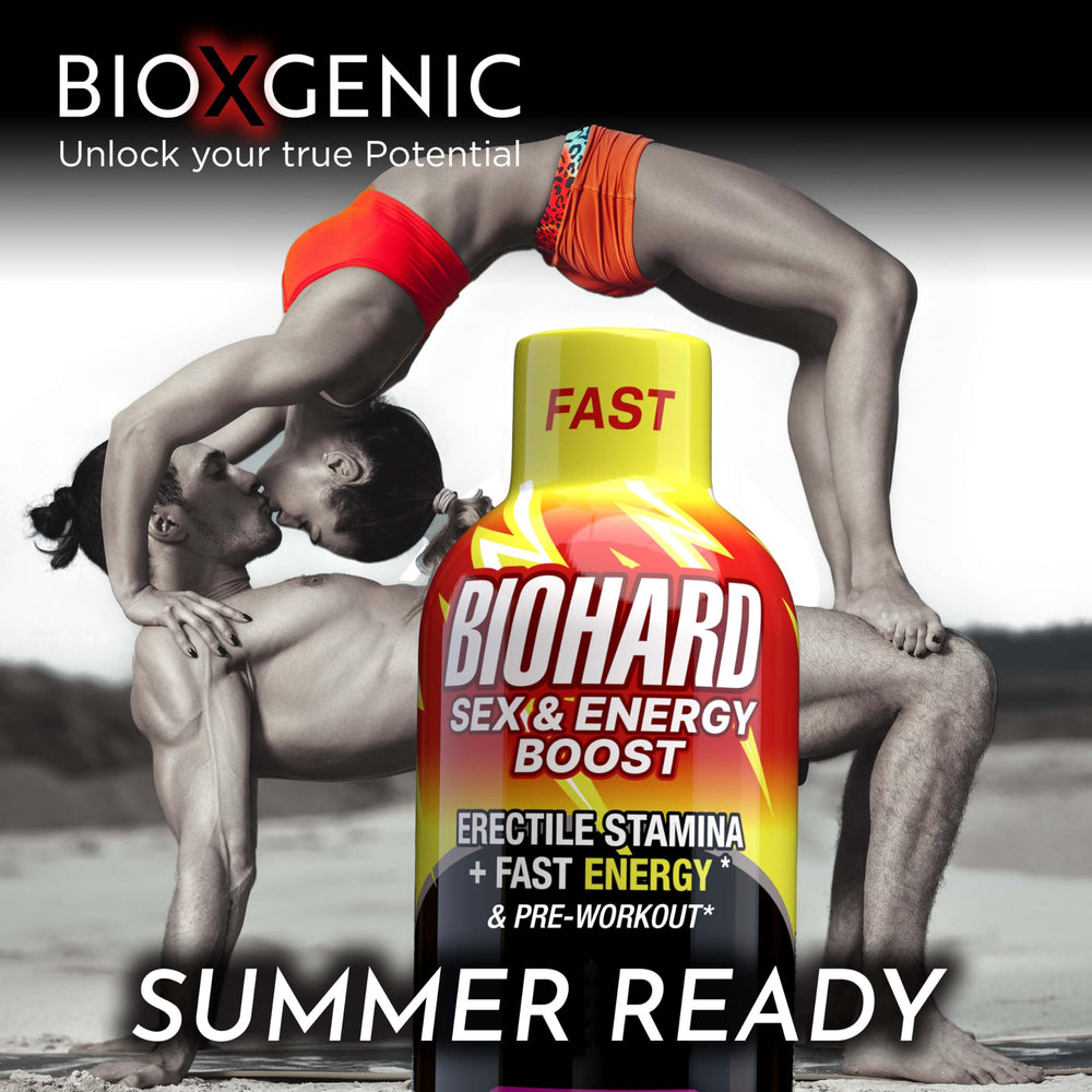 Bioxgenic BIOHARD ginseng ingredient close-up emphasizing plant-based energy
