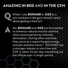 Bioxgenic BIOHARD lifestyle use scene showing discreet bottle