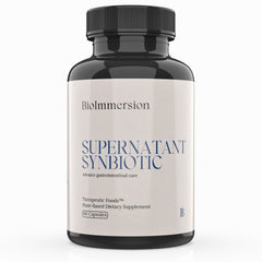 BioImmersion Supernatant Synbiotic capsule promotes daily digestion comfort.