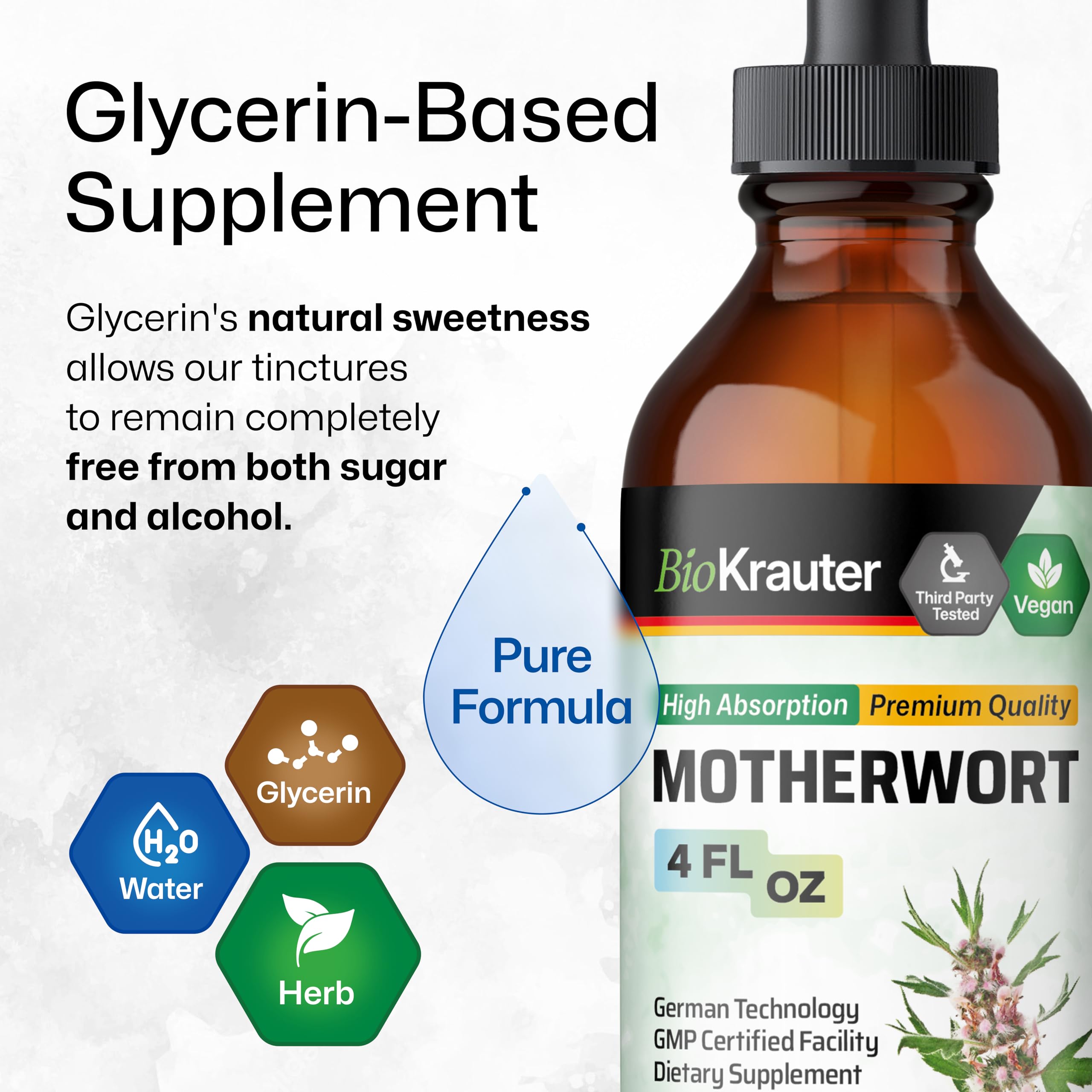 BIO KRAUTER 56-day supply bottle with 650 mg per serving.