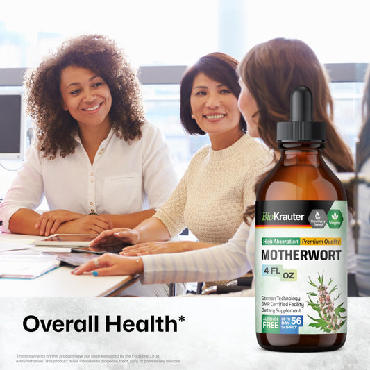 BIO KRAUTER drops illustrating easy daily dosing for mood support.