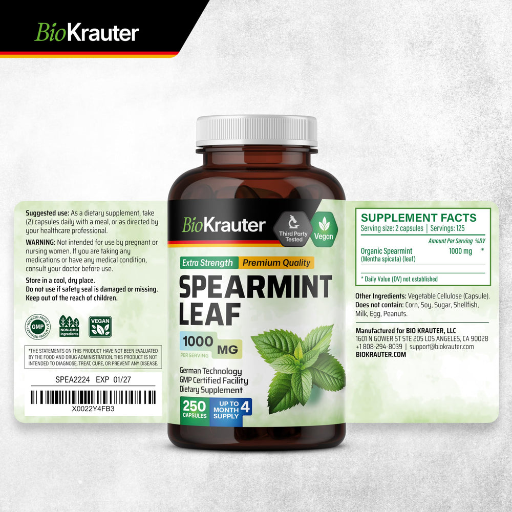 BIO KRAUTER Label displays non-GMO and vegan icons for transparency.