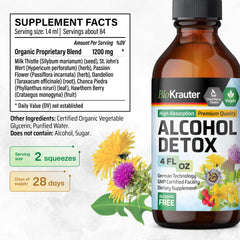 BIO KRAUTER liver support with milk thistle for daily wellness.