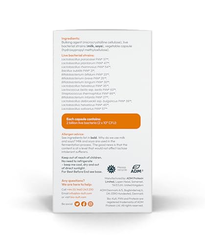 Bio-Kult Everyday capsules ready to take with meals for convenience.