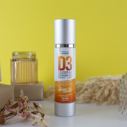 BIOLABS PRO D3 cream pump ensures precise daily dosing