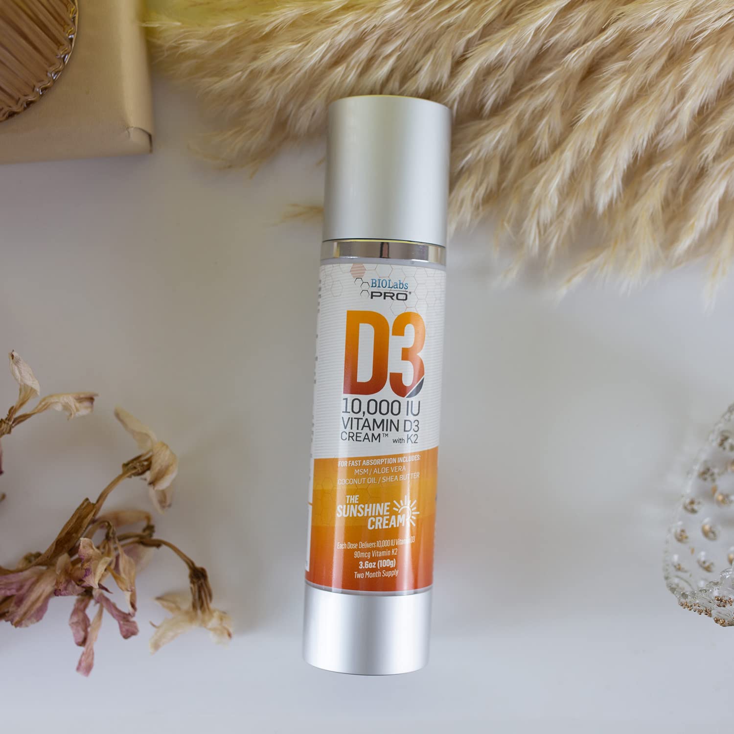 BIOLABS PRO Luxury bottle closeup highlights premium packaging
