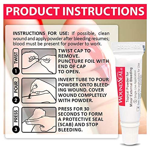 Biolife WoundSeal applied to a wound to form a protective seal