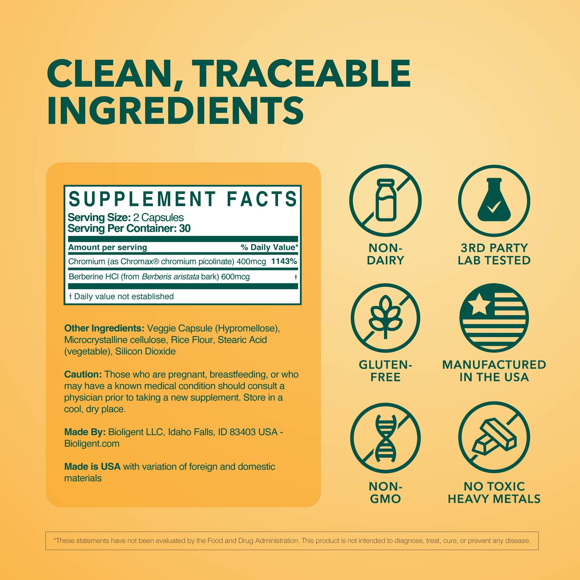 BIOLIGENT Chromax chromium image highlighting patented chromium form