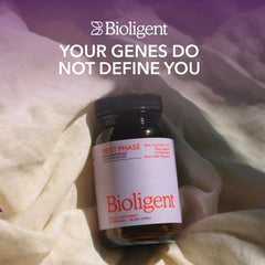 Bioligent packaging display clearly labeled non-GMO and dairy-free.
