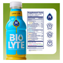 BIOLYTE 12 pack bottles highlighting value and convenience