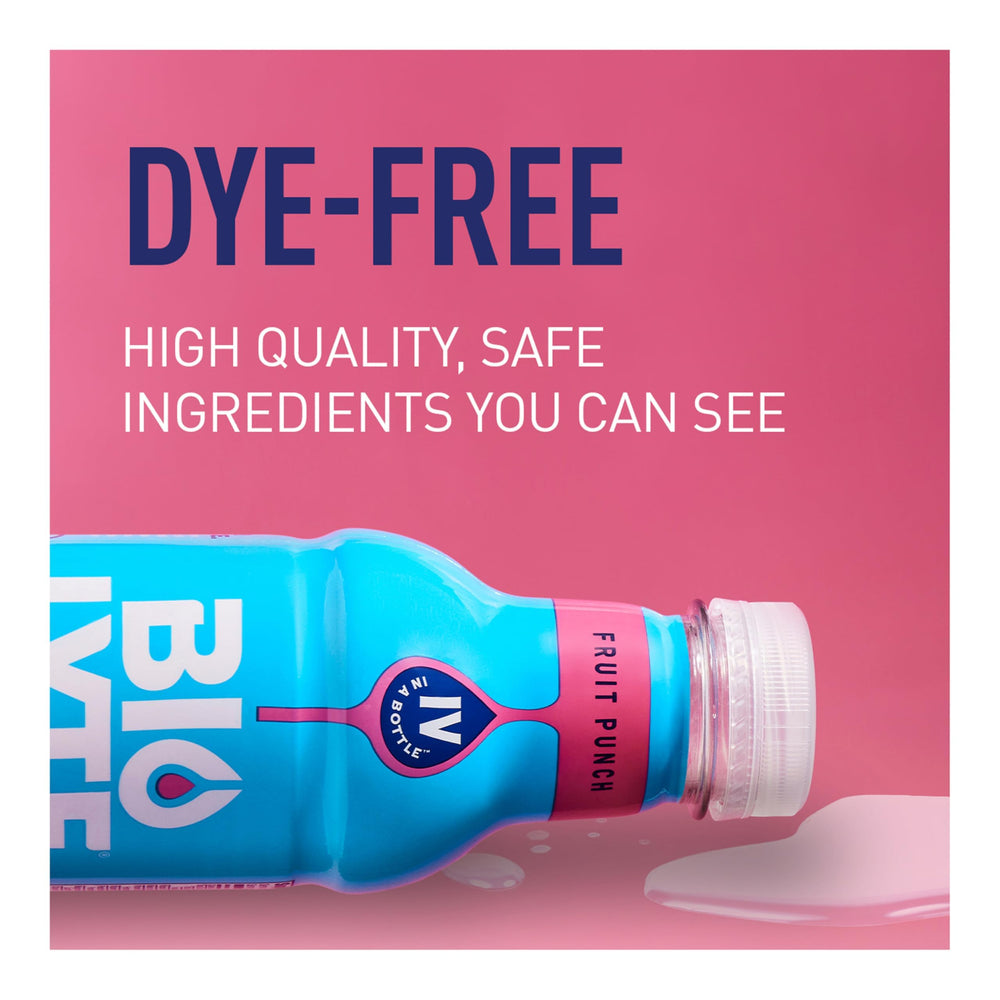 BIOLYTE closeup reveals vibrant color and refreshing electrolyte hydration