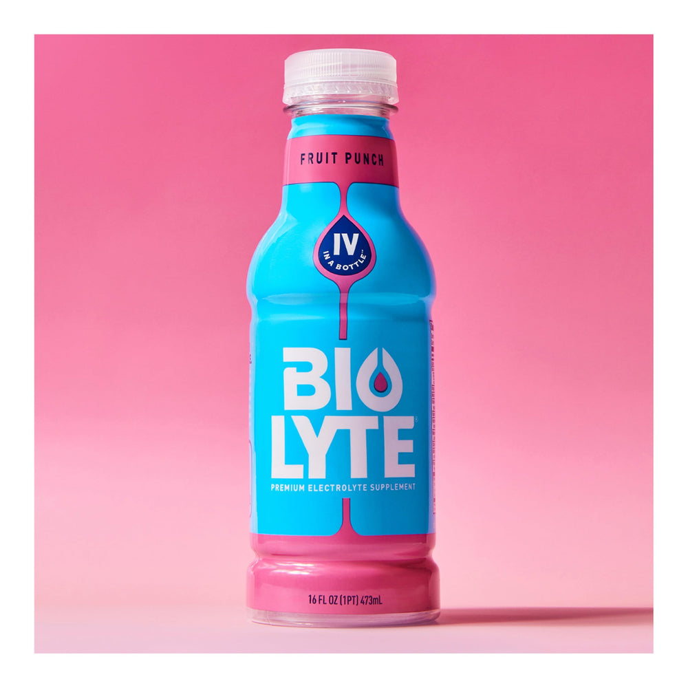 BIOLYTE recovery shot illustrates post-indulgence rehydration benefits