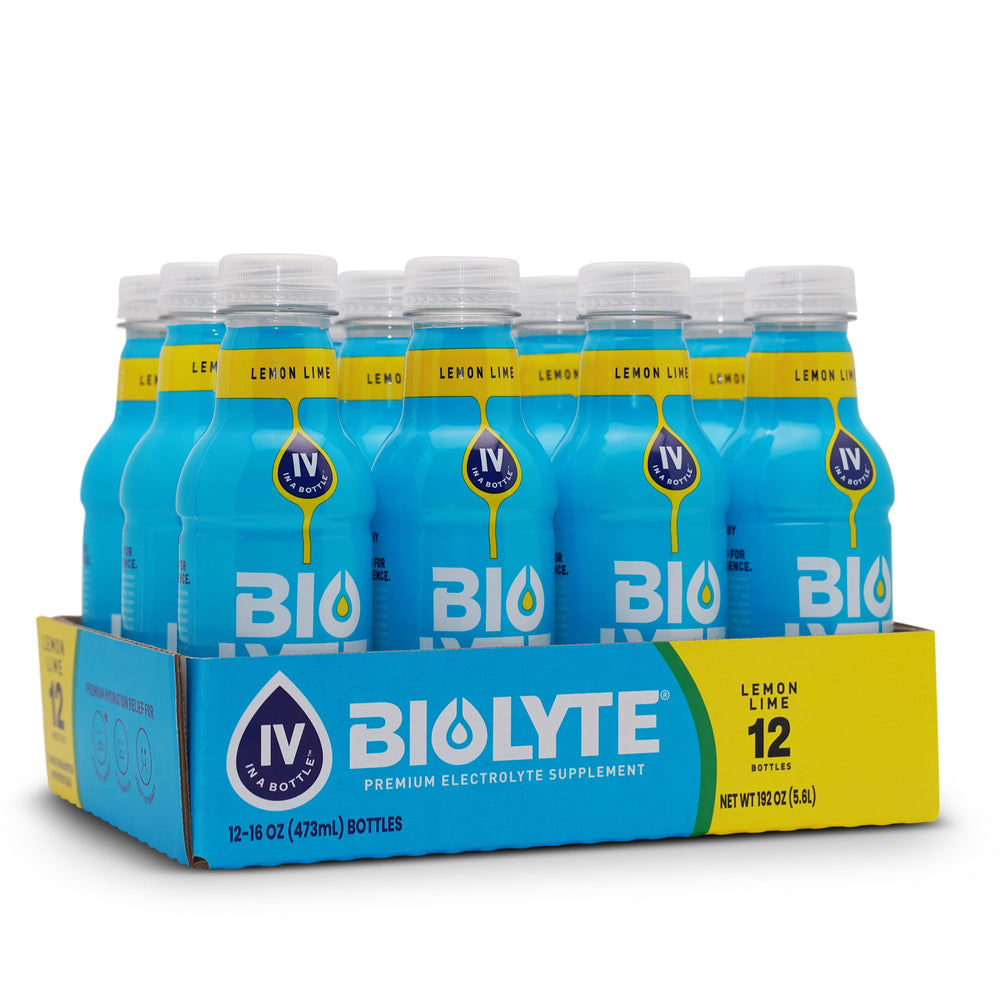 BIOLYTE lemon lime bottle ready for on the go hydration