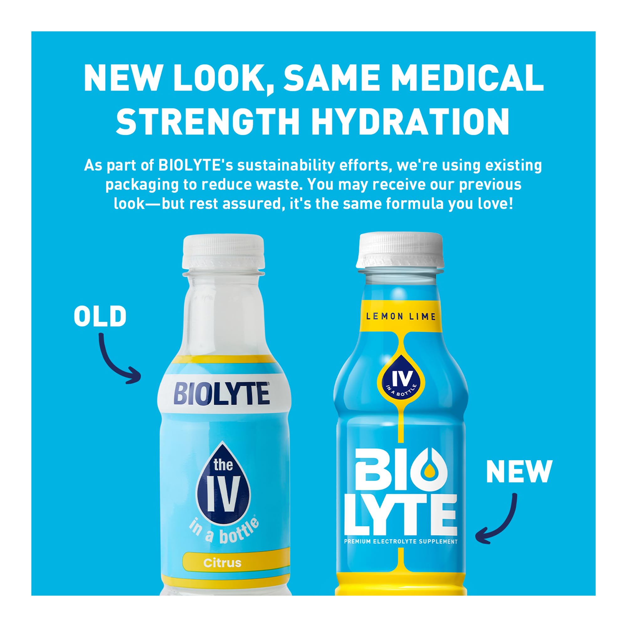 BIOLYTE lemon lime being poured for quick electrolyte replenishment